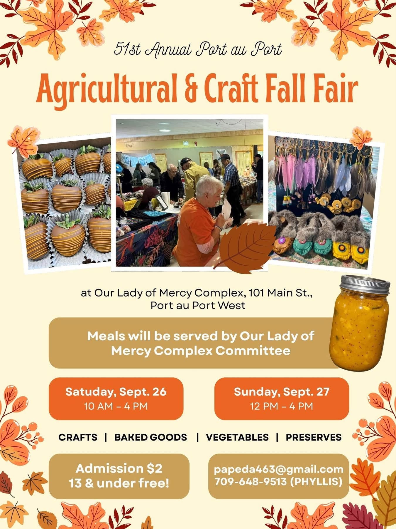 51st Annual Port au Port Agricultural & Craft Fall Fair!